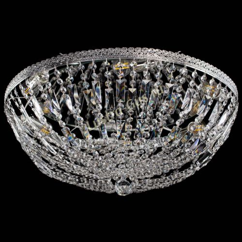 Люстра Милан Купол с пластинками №6 в Химках Гусь Хрустальный