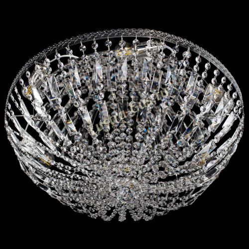Люстра Милан Купол с пластинками №6 в Химках Гусь Хрустальный