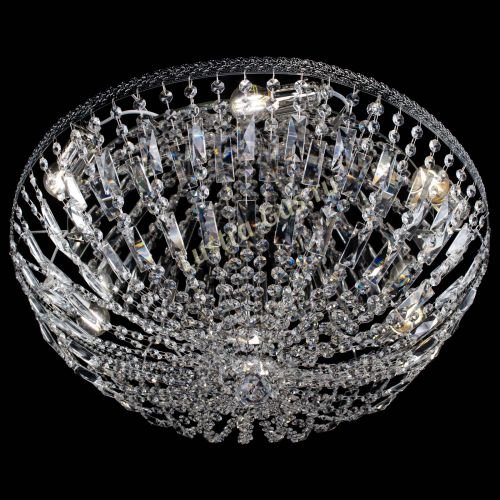 Люстра Милан Купол с пластинками №6 в Химках Гусь Хрустальный