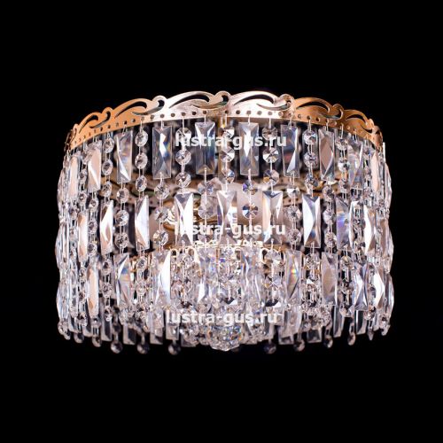 Люстра Анжелика 3 лампы + низ 3 в Химках Гусь Хрустальный