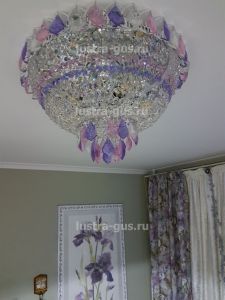 Люстра Катерина дубик цветная в Химках отзыв и фото покупателя