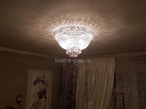 Люстра Катерина дубик цветная в Химках отзыв и фото покупателя