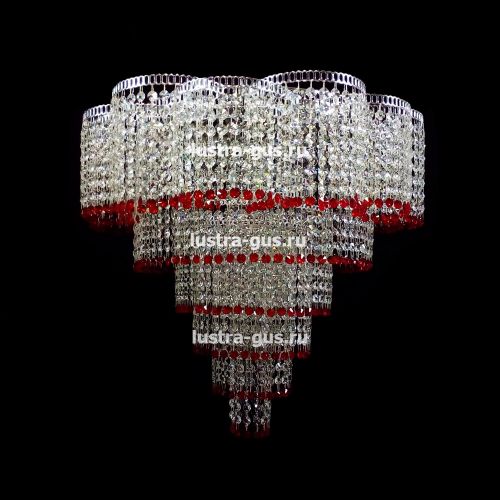 Люстра Лотос №3 цветная в Химках Гусь Хрустальный