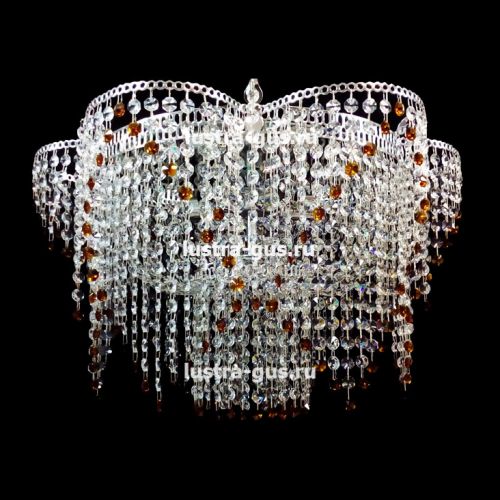 Люстра Ромашка №2 цветная в Химках Гусь Хрустальный