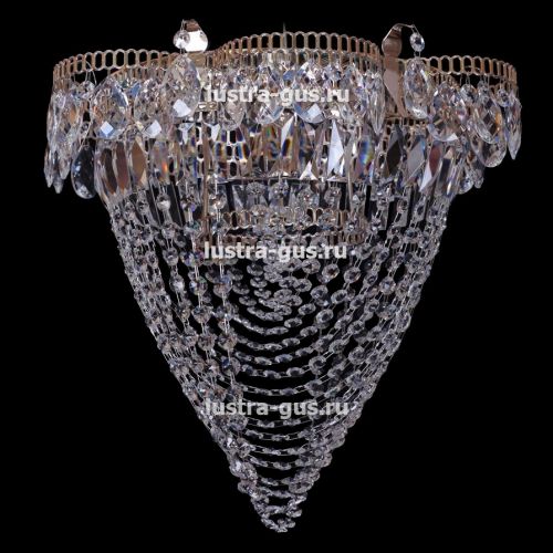Люстра Ромашка с зеркалом водоворот в Химках Гусь Хрустальный