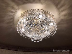 Люстра Водопад шар в Химках отзыв и фото покупателя