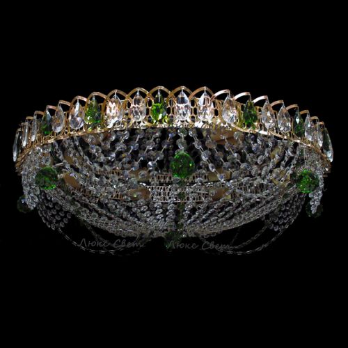 Люстра Водоворот роза зеленая в Химках Люстра Водоворот роза зеленая в Химках