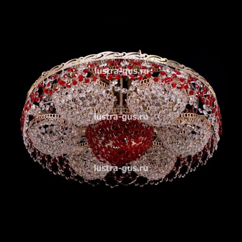 Люстра Вьюга №3 цветная в Химках Гусь Хрустальный