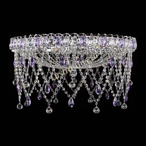 Люстра Паутинка фиолетовая в Химках Гусь Хрустальный