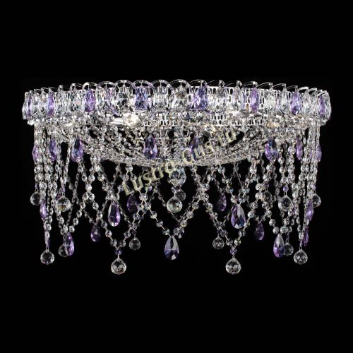 Люстра Паутинка фиолетовая в Химках Гусь Хрустальный
