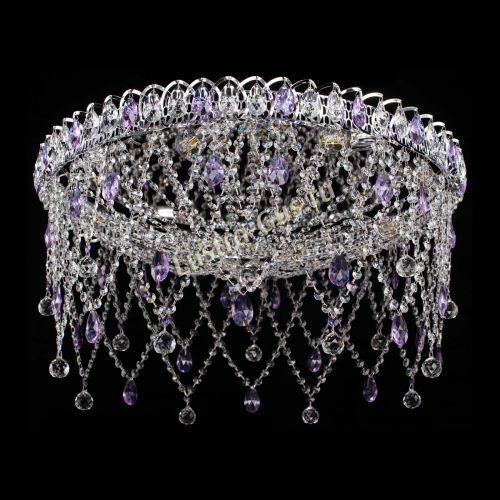 Люстра Паутинка фиолетовая в Химках Гусь Хрустальный