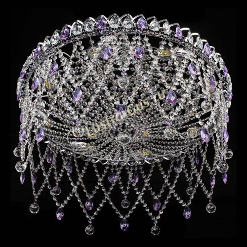 Люстра Паутинка фиолетовая в Химках Гусь Хрустальный