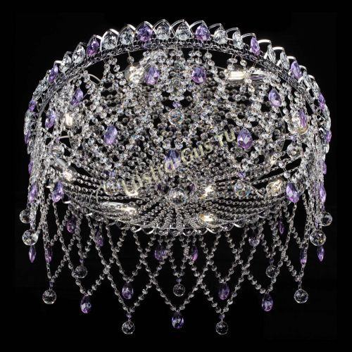 Люстра Паутинка фиолетовая в Химках Гусь Хрустальный