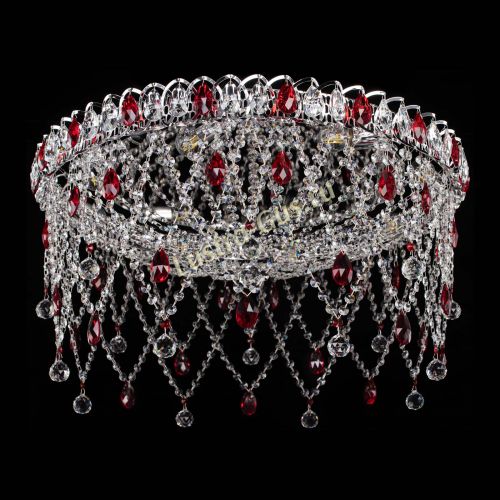 Люстра Паутинка красная в Химках Гусь Хрустальный