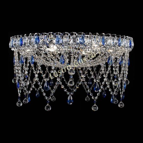 Люстра Паутинка синяя в Химках Гусь Хрустальный