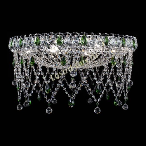 Люстра Паутинка зеленая в Химках Гусь Хрустальный