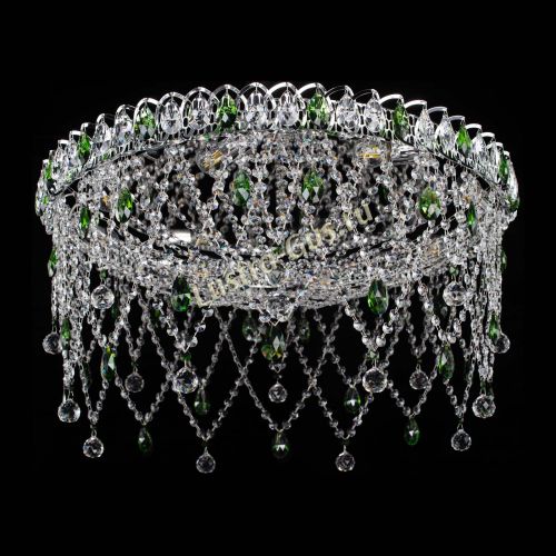 Люстра Паутинка зеленая в Химках Гусь Хрустальный
