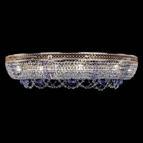 Люстра Снежинка Венеция №10 фиолетовая в Химках Гусь Хрустальный