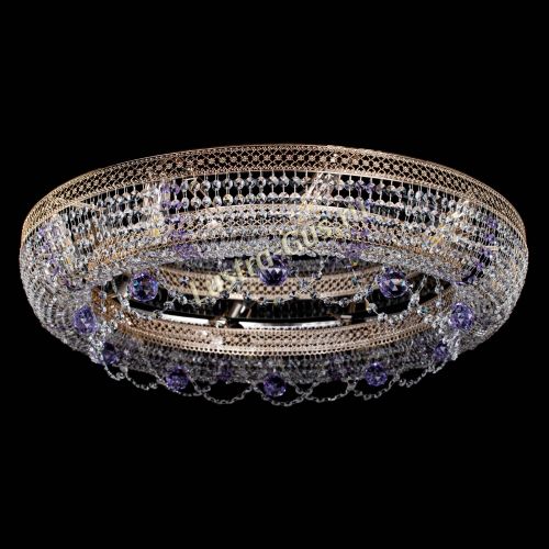Люстра Снежинка Венеция №10 фиолетовая в Химках Гусь Хрустальный