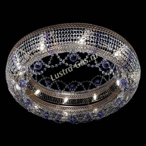 Люстра Снежинка Венеция №10 фиолетовая в Химках Гусь Хрустальный