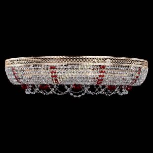  Люстра Снежинка Венеция №10 красная