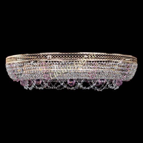 Люстра Снежинка Венеция №10 розовая в Химках Гусь Хрустальный