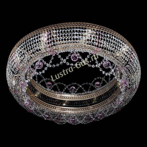 Люстра Снежинка Венеция №10 розовая в Химках Гусь Хрустальный