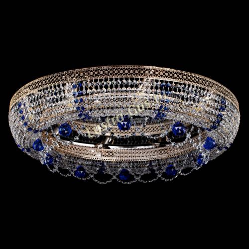 Люстра Снежинка Венеция №10 синяя в Химках Гусь Хрустальный