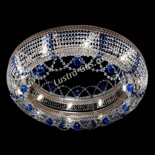 Люстра Снежинка Венеция №10 синяя в Химках Гусь Хрустальный