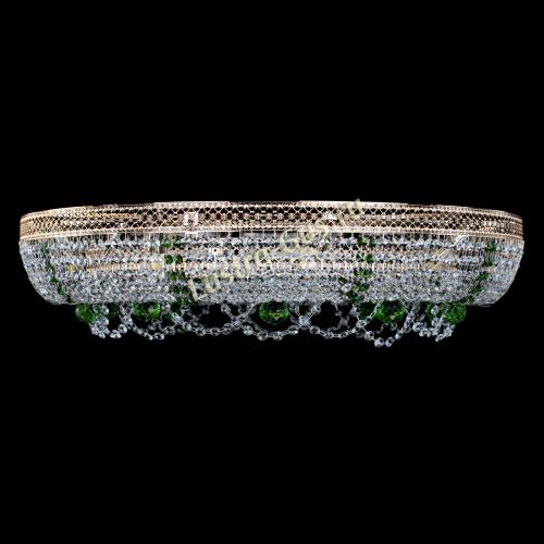 Люстра Снежинка Венеция №10 зеленая в Химках Гусь Хрустальный