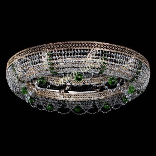 Люстра Снежинка Венеция №10 зеленая в Химках Гусь Хрустальный