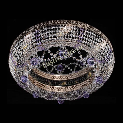 Люстра Снежинка Венеция №8 фиолетовая в Химках Гусь Хрустальный