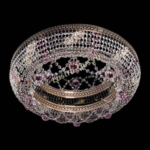 Люстра Снежинка Венеция №8 розовая в Химках Гусь Хрустальный