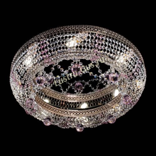 Люстра Снежинка Венеция №8 розовая в Химках Гусь Хрустальный