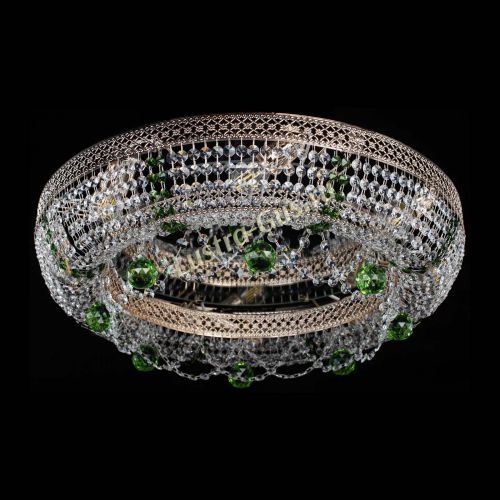 Люстра Снежинка Венеция №8 зеленая в Химках Гусь Хрустальный
