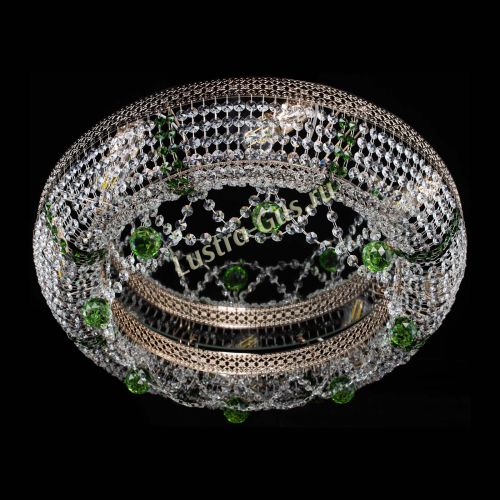 Люстра Снежинка Венеция №8 зеленая в Химках Гусь Хрустальный