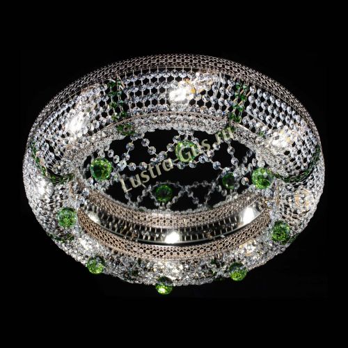 Люстра Снежинка Венеция №8 зеленая в Химках Гусь Хрустальный