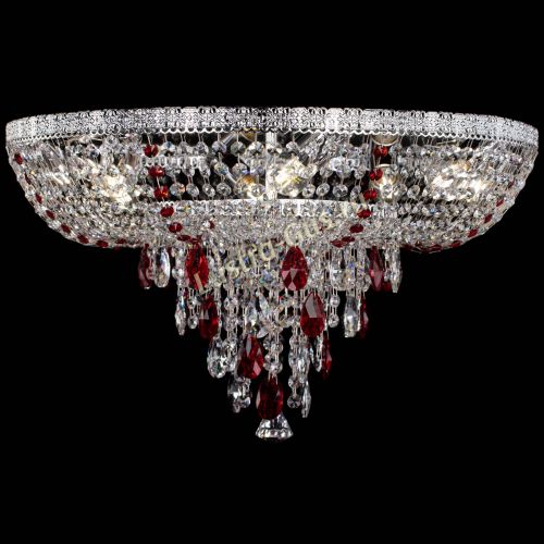 Люстра Токката Пирамида журавлик красная в Химках Гусь Хрустальный