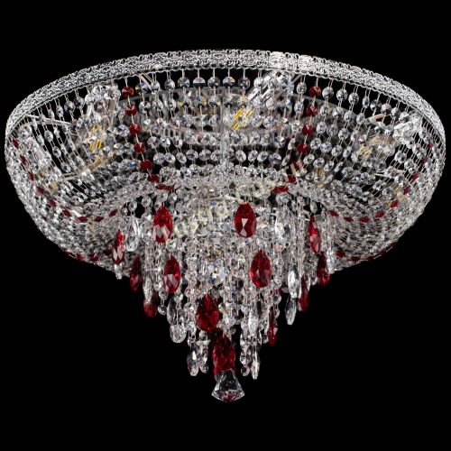 Люстра Токката Пирамида журавлик красная в Химках Гусь Хрустальный