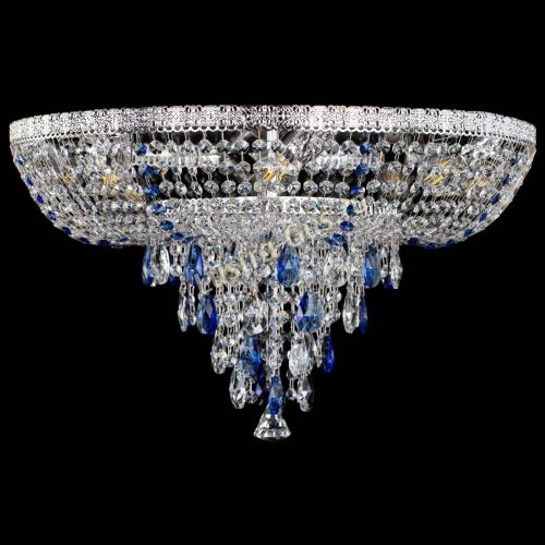 Люстра Токката Пирамида журавлик синяя в Химках Гусь Хрустальный