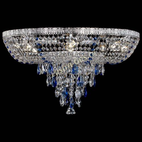 Люстра Токката Пирамида журавлик синяя в Химках Гусь Хрустальный