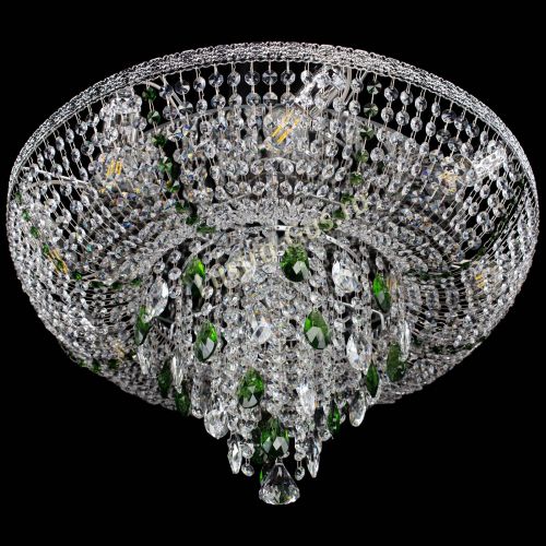 Люстра Токката Пирамида журавлик зеленая в Химках Гусь Хрустальный