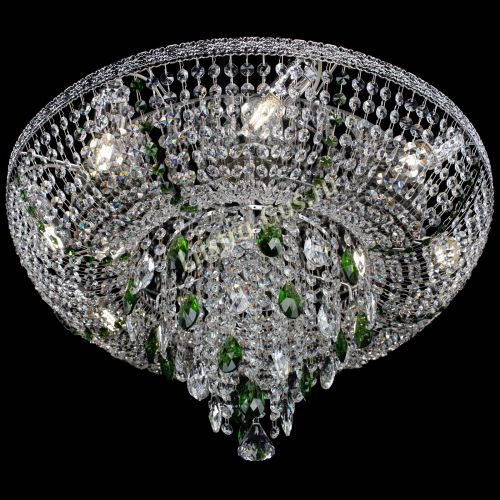 Люстра Токката Пирамида журавлик зеленая в Химках Гусь Хрустальный