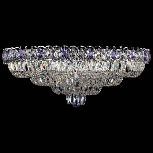 Люстра Тройное Кольцо пластинка фиолетовая в Химках Гусь Хрустальный