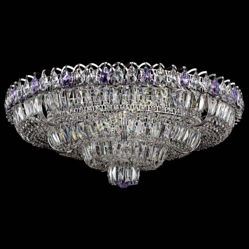 Люстра Тройное Кольцо пластинка фиолетовая в Химках Гусь Хрустальный