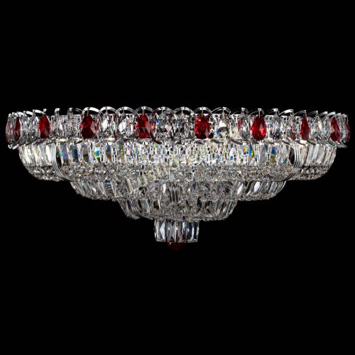 Люстра Тройное Кольцо пластинка красная в Химках Гусь Хрустальный