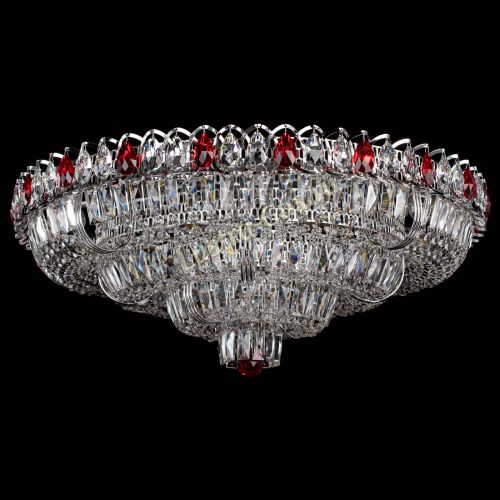 Люстра Тройное Кольцо пластинка красная в Химках Гусь Хрустальный