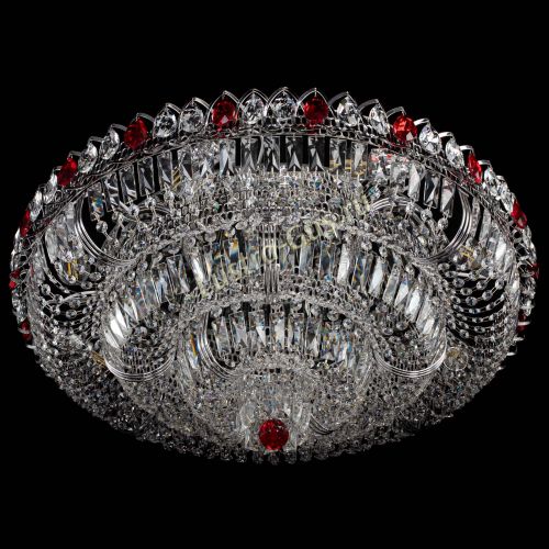 Люстра Тройное Кольцо пластинка красная в Химках Гусь Хрустальный