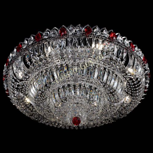 Люстра Тройное Кольцо пластинка красная в Химках Гусь Хрустальный