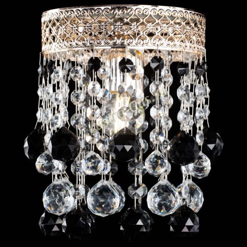 Люстра Венеция №1 шар черная в Химках Гусь Хрустальный
